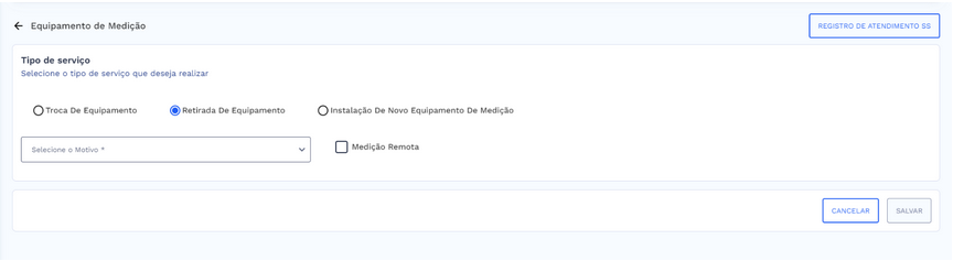 Retirada de Equipamento